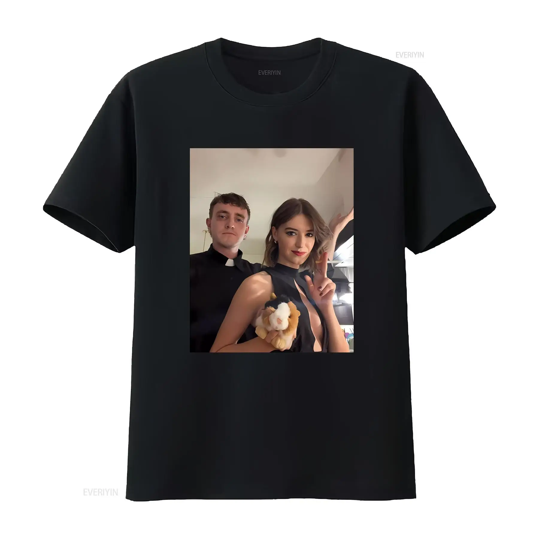 Vintage Fashion Photos - เสื้อยืดพิมพ์ลาย Paul Mescal และ Daisy Edgar