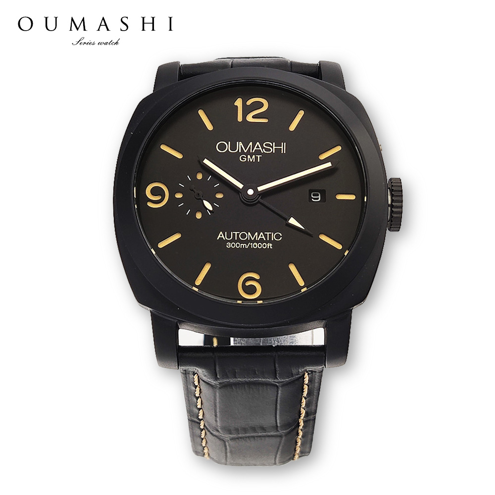 Vintage Fashion Watches - นาฬิกา GMT ST2557 นาฬิกาข้อมือผู้ชายสไตล์วินเทจ ระบบอัตโนมัติ ขนาด