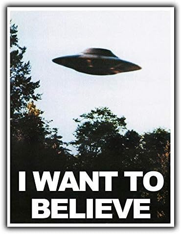 Vintage Fashion Plates - ป้ายโลหะดีบุกVINTAGE I Want to Believe In