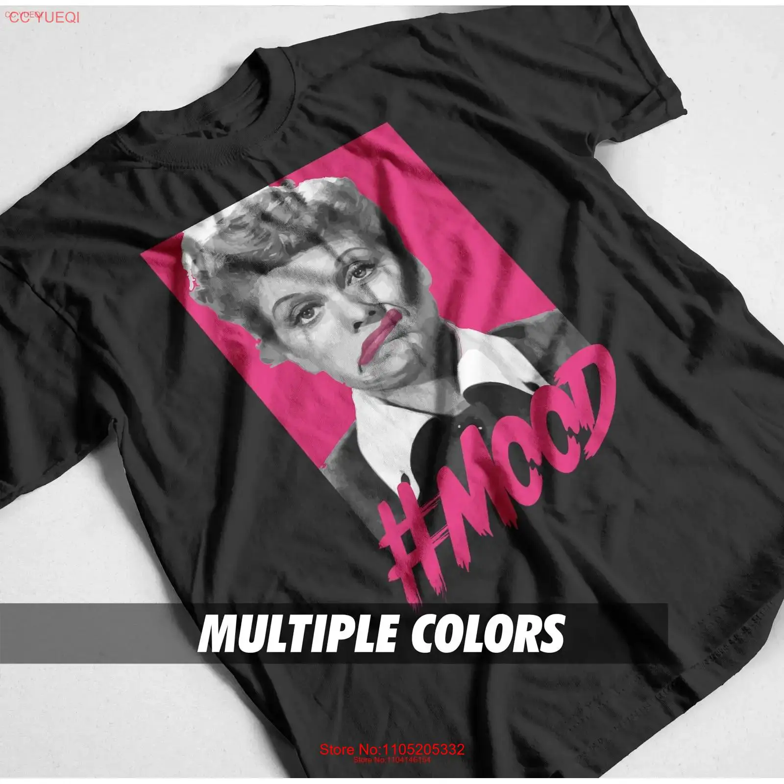 Vintage Fashion Show - เสื้อยืดลายกราฟิกแฟชั่นวินเทจผ้าฝ้ายล้างสี ลาย I Love Lucy Lucille