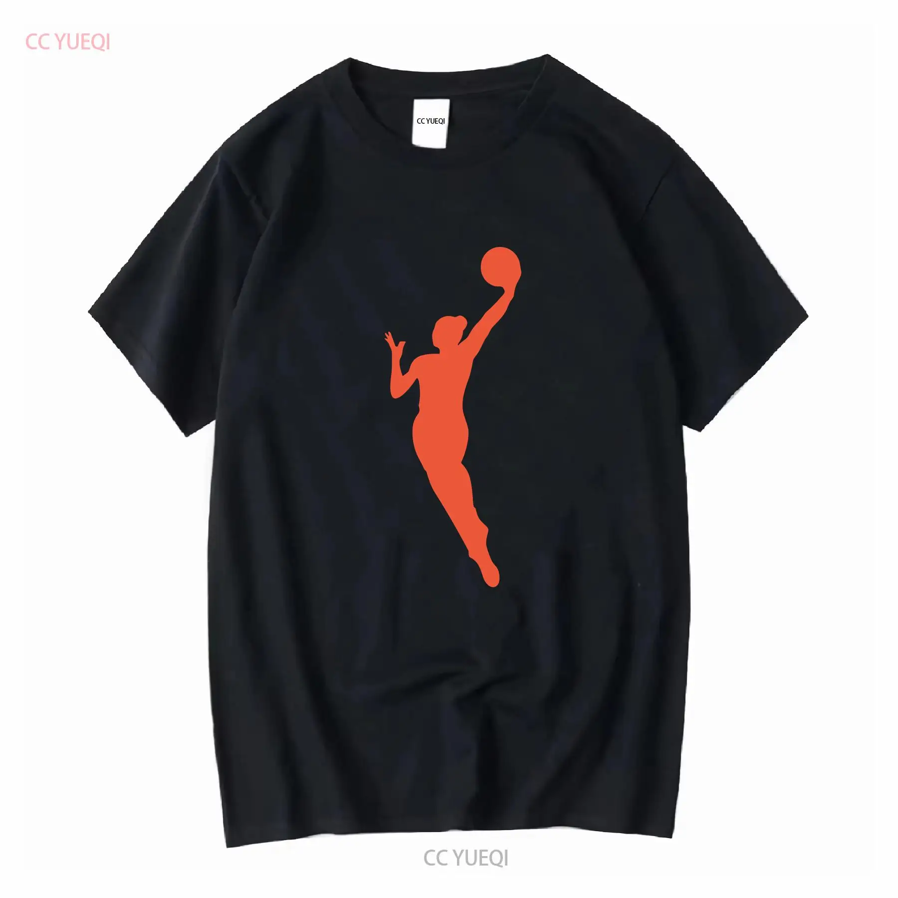 Vintage Fashion Knitwear - เสื้อยืดผ้าฝ้ายหนา WNBA สีส้มผู้เล่นเท่านั้น vintage ล้างเล็กน้อยนุ่มแฟชั่นนักออกแบบเสื้อผ้า homme