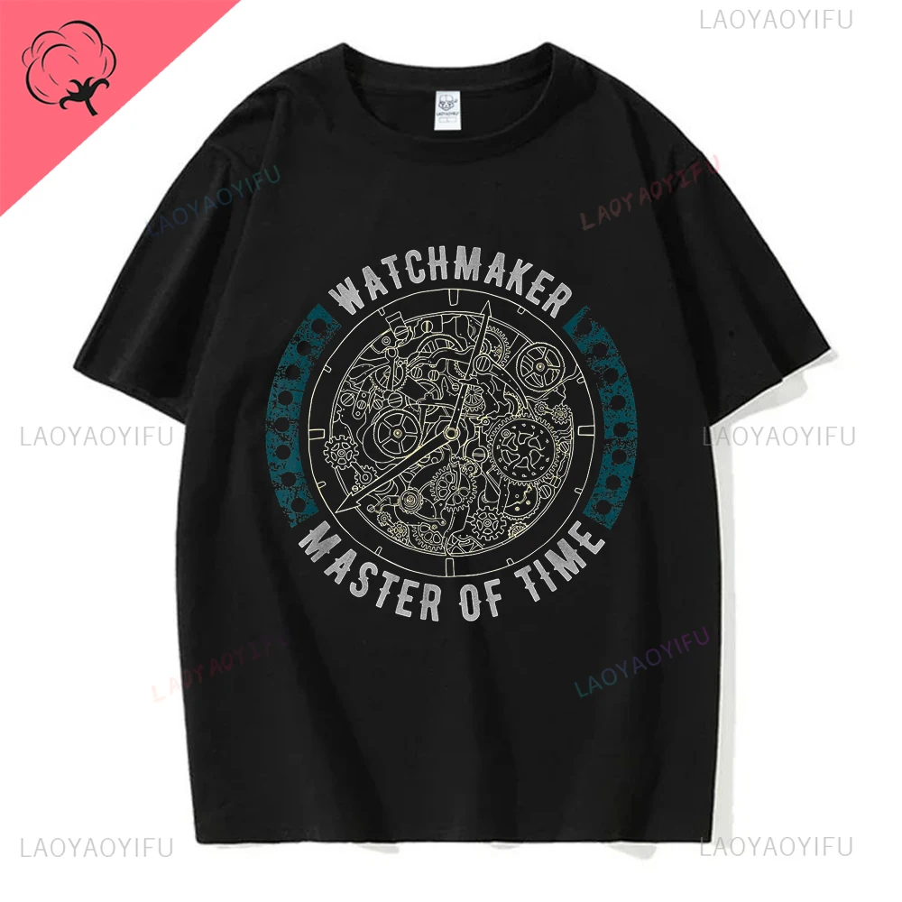 Vintage Fashion Watches - 70S 80S 90S Vintageนาฬิกาสะสมช่างซ่อมนาฬิกากราฟิกพิมพ์Tshirtช่างซ่อมนาฬิกาStreetwear Casualแฟชั่นCotton Manเสื้อยืด