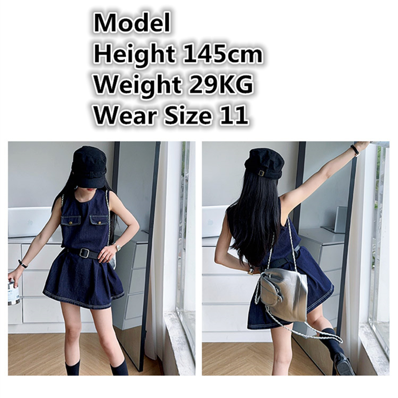 สไตล์เด็กแฟชั่น DENIM ชุดบอดี้ - Vintage Fashion Streetwear บทวิจารณ์และราคา