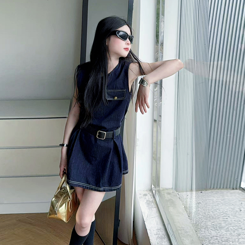 สไตล์เด็กแฟชั่น DENIM ชุดบอดี้ - Vintage Fashion Streetwear บทวิจารณ์และราคา