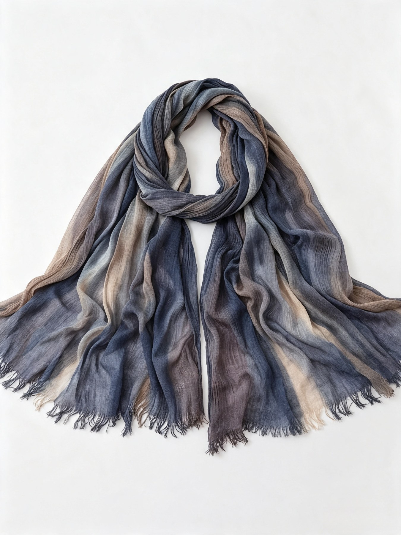 ผ้าคลุมฮิญาบลายทางไล่เฉดสีสไตล - Vintage Fashion Shop บทวิจารณ์และราคา