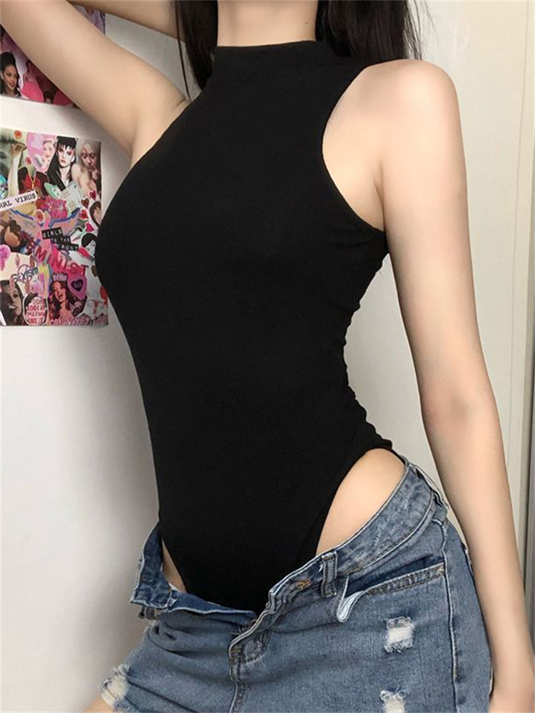 Harajuku Solid Jumpsuit ผู้หญิ - Vintage Fashion Knitwear บทวิจารณ์และราคา