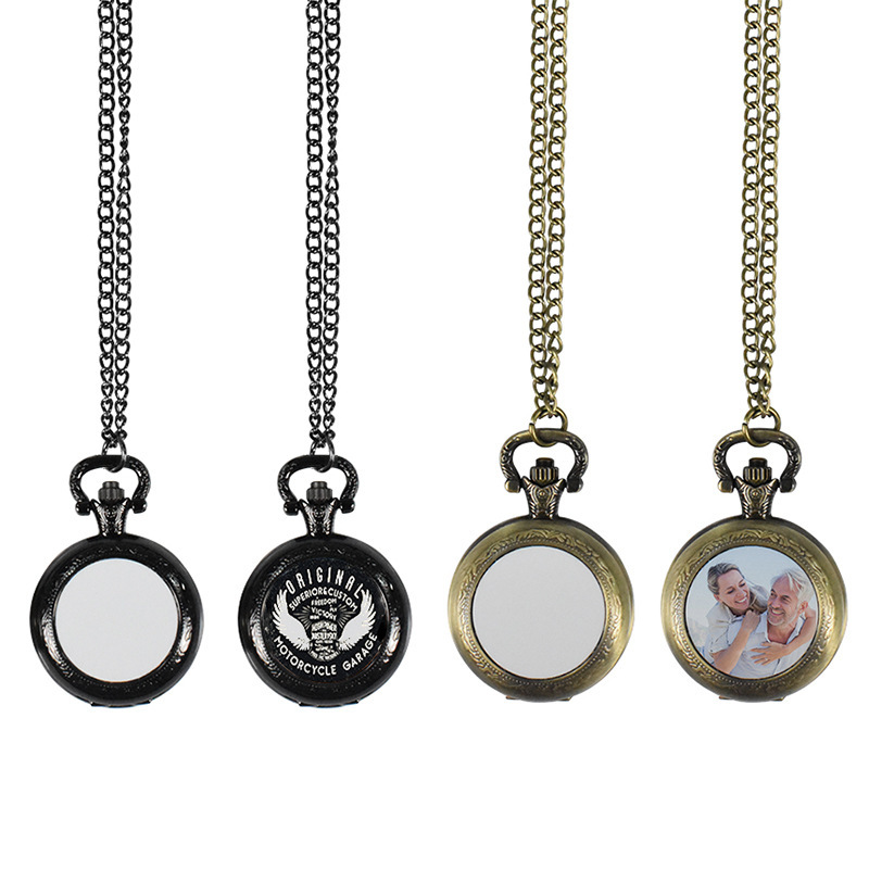 สร้อยคอจี้นาฬิกาพกโลหะวินเทจแบ - Vintage Fashion Streetwear บทวิจารณ์และราคา