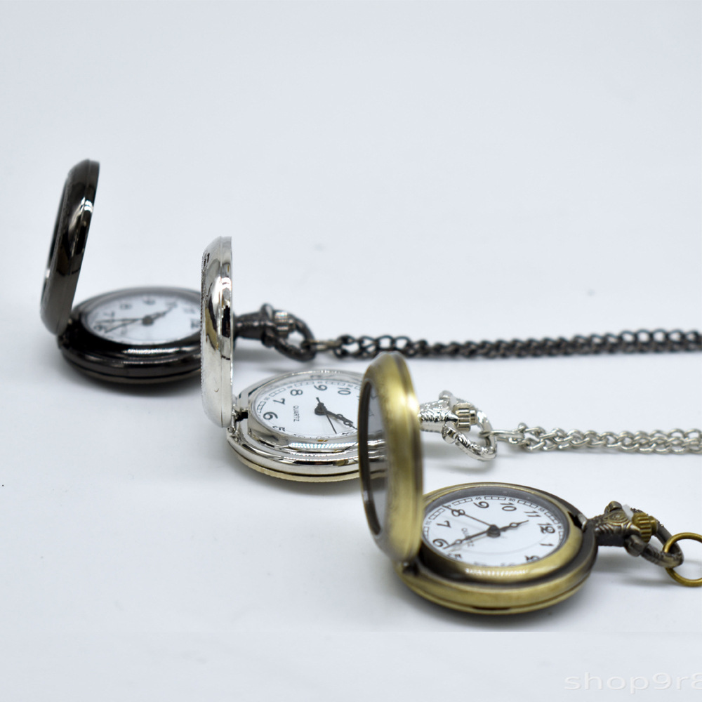 สร้อยคอจี้นาฬิกาพกโลหะวินเทจแบ - Vintage Fashion Streetwear บทวิจารณ์และราคา