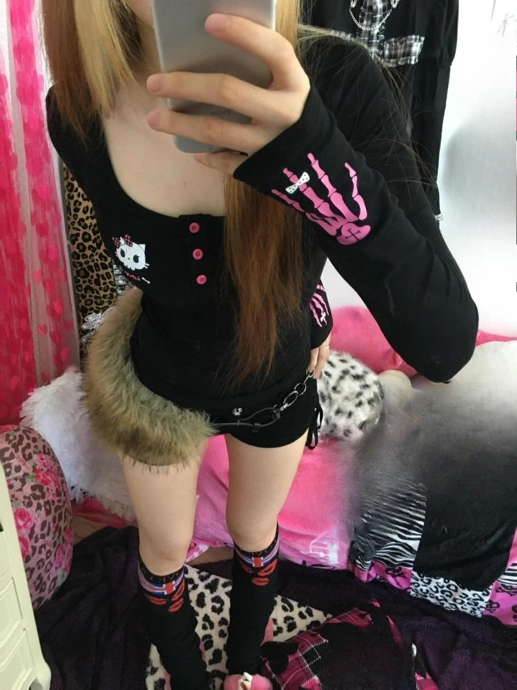 เสื้อยืดพิมพ์ลายการ์ตูนวินเทจ  - Vintage Fashion Streetwear บทวิจารณ์และราคา