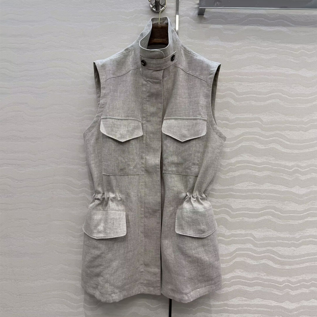 เสื้อกั๊กสไตล์วินเทจผ้าลินิน 1 - Vintage Fashion Old Money บทวิจารณ์และราคา