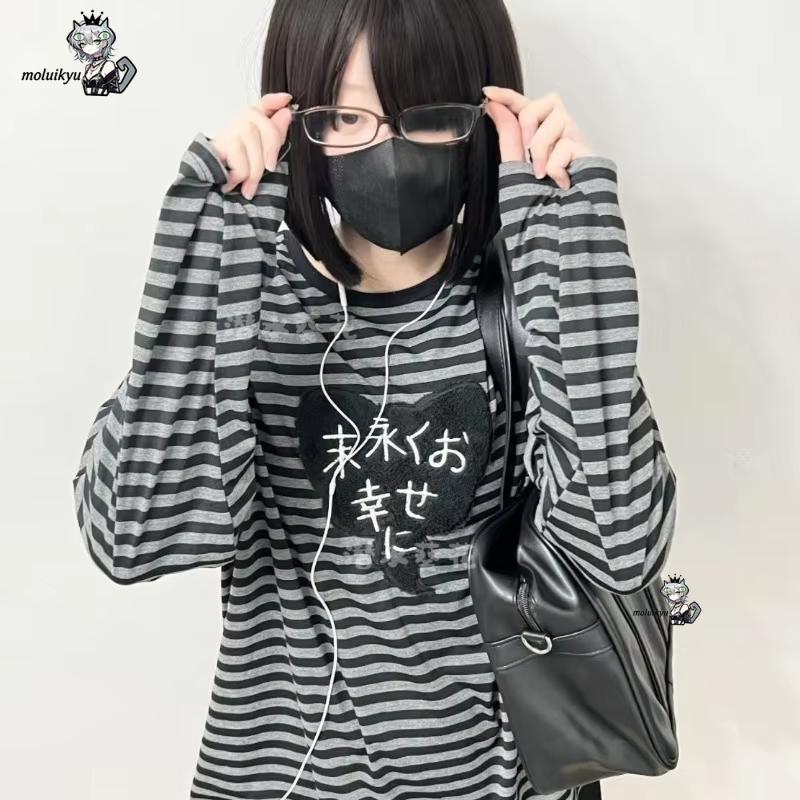 เสื้อยืดแขนยาวคอกลมสไตล์อเมริก - Vintage Victorian Fashion บทวิจารณ์และราคา