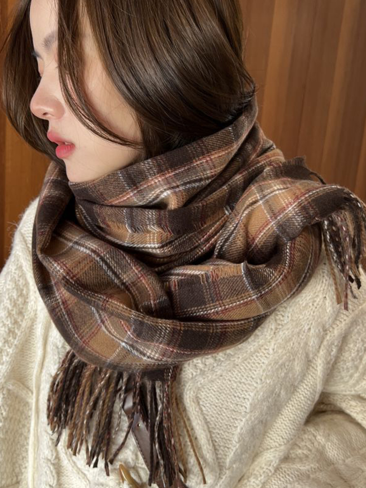 ผ้าพันคอแคชเมียร์เทียมแบบใหม่ส - Vintage Fashion Knitwear บทวิจารณ์และราคา