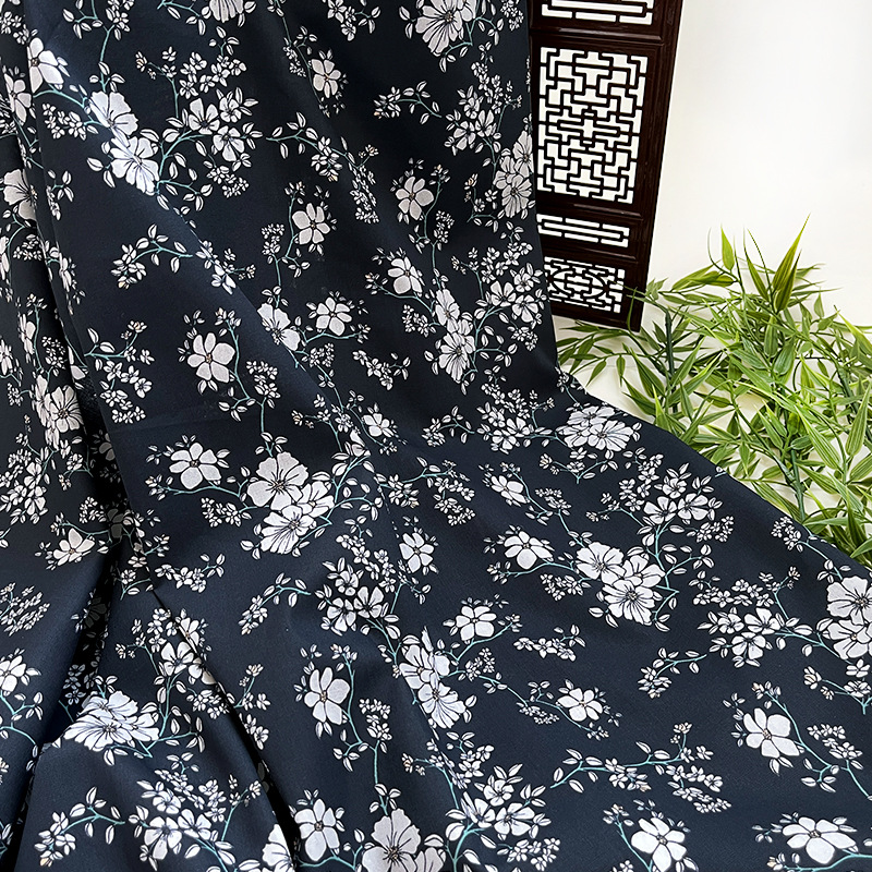ผ้าฝ้าย 100% ขนาด 140x50 ซม. ผ - Printed Floral Shirt บทวิจารณ์และราคา