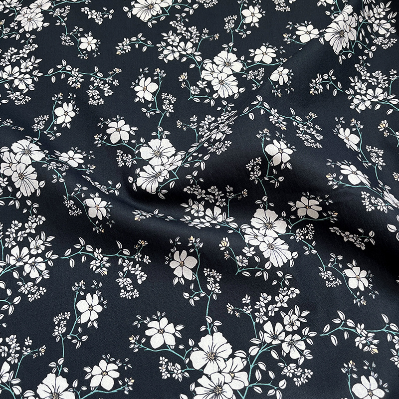 ผ้าฝ้าย 100% ขนาด 140x50 ซม. ผ - Printed Floral Shirt บทวิจารณ์และราคา