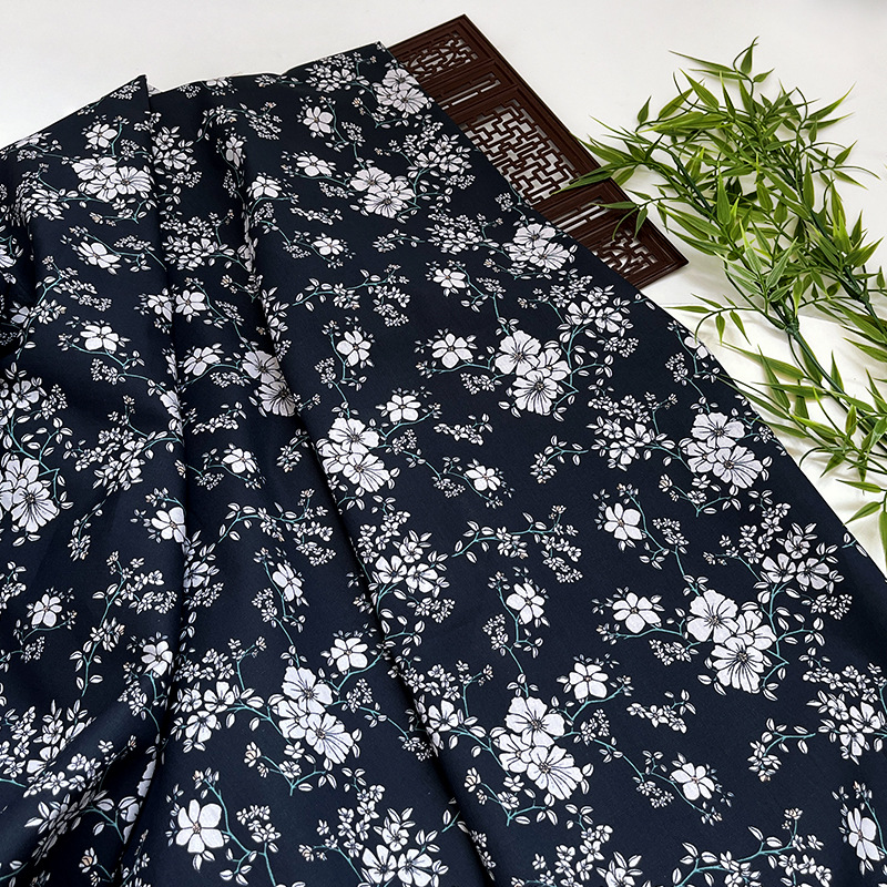 ผ้าฝ้าย 100% ขนาด 140x50 ซม. ผ - Printed Floral Shirt บทวิจารณ์และราคา
