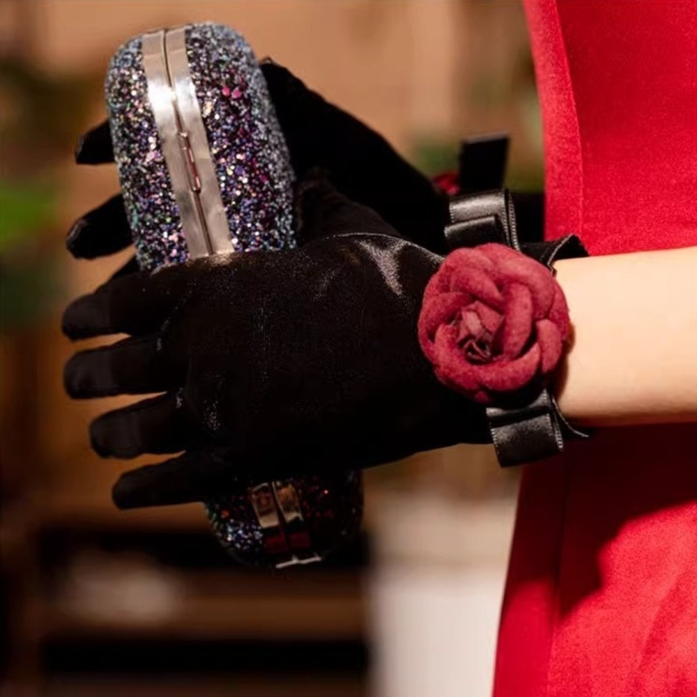 ถุงมือเจ้าสาววินเทจ ถุงมือกำมะ - Vintage Fashion Photographers บทวิจารณ์และราคา