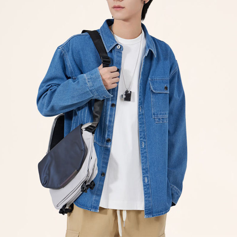 ผู้ชายเกาหลี Chic Turn-Down CO - Vintage Fashion Now บทวิจารณ์และราคา