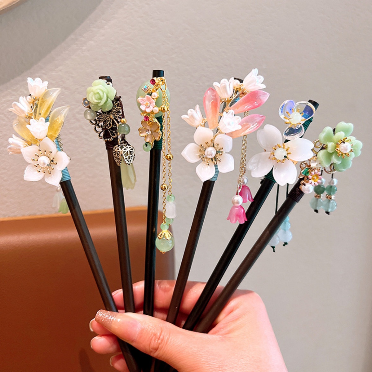 ประณีตดอกไม้พู่ไม้ Hairpin Ret - Vintage Fashion Shop บทวิจารณ์และราคา