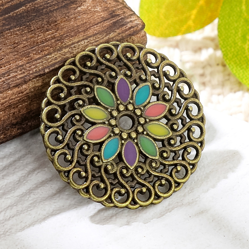 จี้ทองแดงโบราณเคลือบสีบรอนซ์ทร - Vintage Fashion Stores บทวิจารณ์และราคา