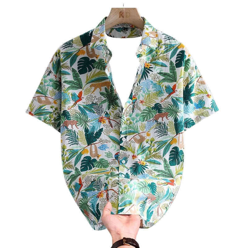 เสื้อเชิ้ตแขนสั้นลายดอกไม้ฮาวา - Printed Floral Shirt บทวิจารณ์และราคา