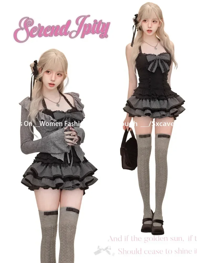 Sweet Lolita Vintage ชุดผู้หญิ - Vintage Fashion Knitwear บทวิจารณ์และราคา